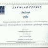 Andrzej Ośko - Certyfikaty